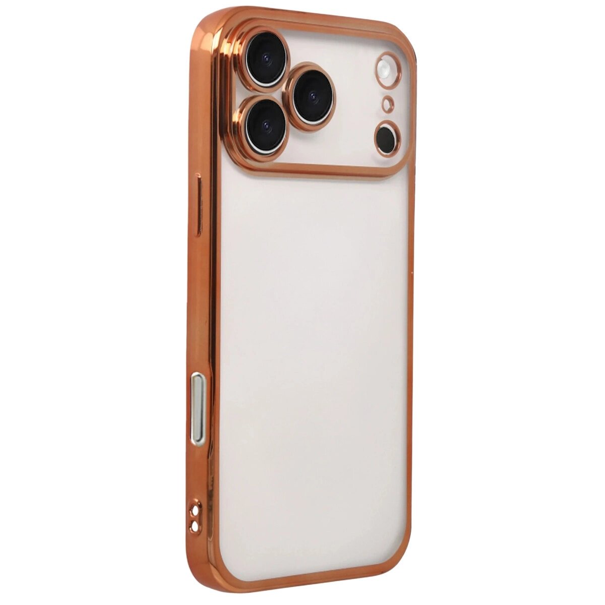 Apple İphone 17 Pro Max Razer Lensli Silikon - Turuncu Apple İphone 17 Pro Max Razer Lensli Silikon - Turuncu