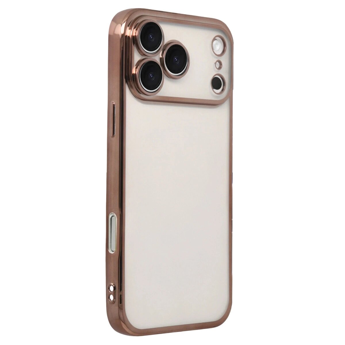 Apple İphone 17 Pro Max Razer Lensli Silikon - Çöl Titanyum Apple İphone 17 Pro Max Razer Lensli Silikon - Çöl Titanyum
