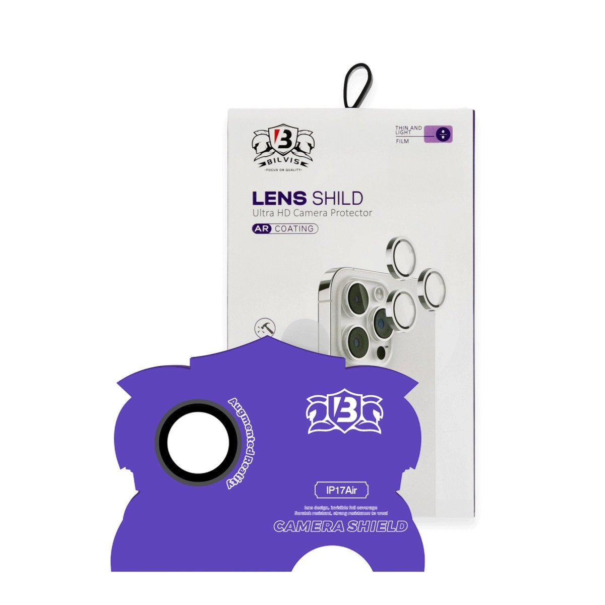 Apple İphone 17 Air Bilvis Titan Kamera Lens - Siyah