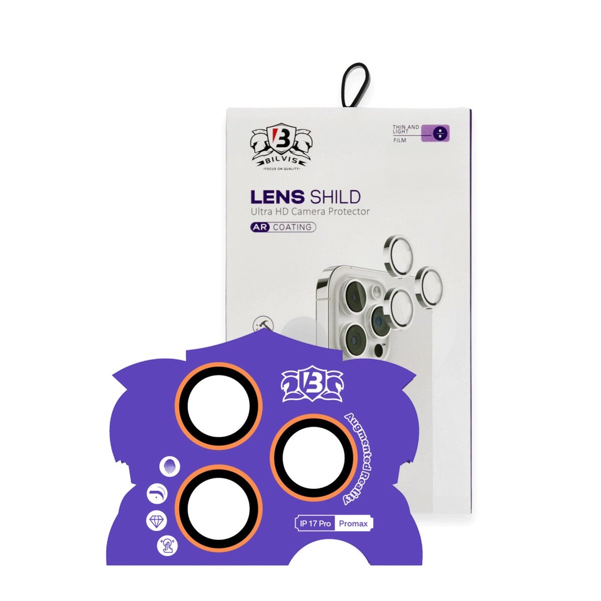 Apple İphone 17 Pro Max Bilvis Titan Kamera Lens - Turuncu Apple İphone 17 Pro Max Bilvis Titan Kamera Lens - Turuncu