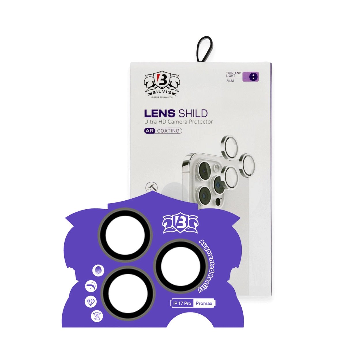 Apple İphone 17 Pro Max Bilvis Titan Kamera Lens - Natural Grey Apple İphone 17 Pro Max Bilvis Titan Kamera Lens - Natural Grey
