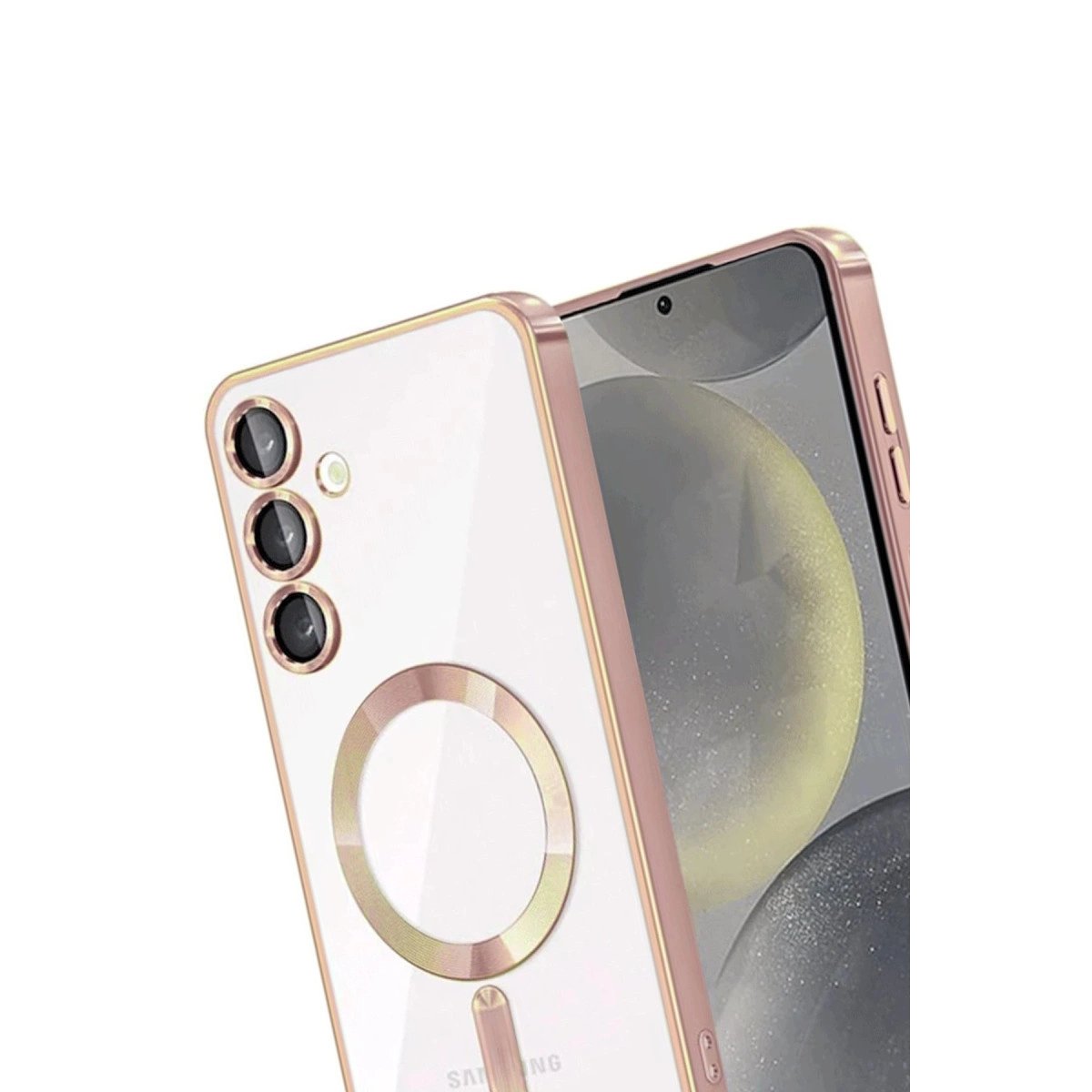 Samsung Galaxy A15 4g Kross Magneticsafe Kapak - Rose Samsung Galaxy A15 4g Kross Magneticsafe Kapak - Rose