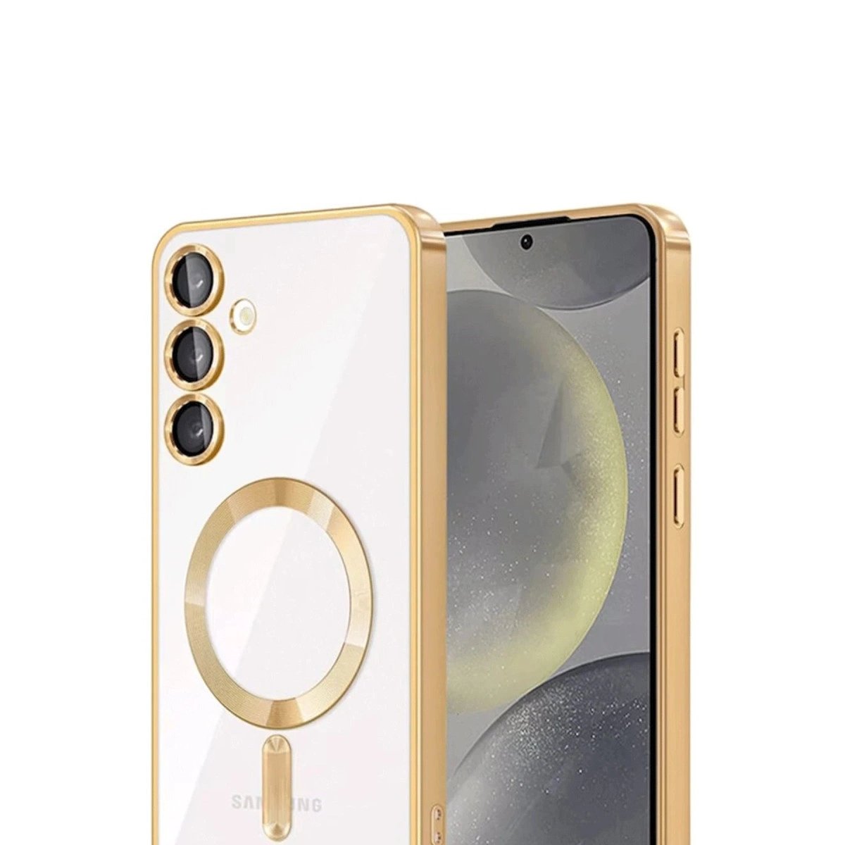 Samsung Galaxy A55 5g Kross Magneticsafe Kapak - Gold Samsung Galaxy A55 5g Kross Magneticsafe Kapak - Gold