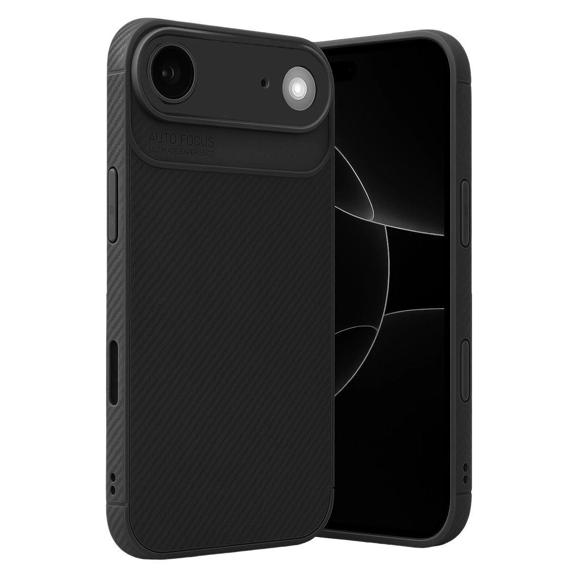 Apple İphone 17 Air Auto Focus Karbon Kapak - Siyah Apple İphone 17 Air Auto Focus Karbon Kapak - Siyah