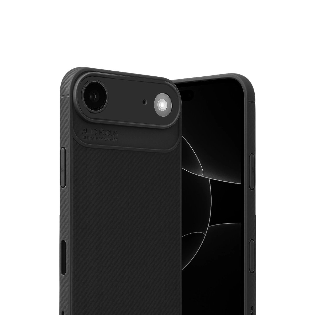 Apple İphone 17 Air Auto Focus Karbon Kapak - Siyah Apple İphone 17 Air Auto Focus Karbon Kapak - Siyah