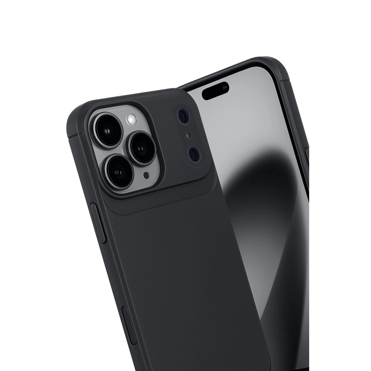 Apple İphone 17 Pro Max Auto Focus Karbon Kapak - Siyah Apple İphone 17 Pro Max Auto Focus Karbon Kapak - Siyah