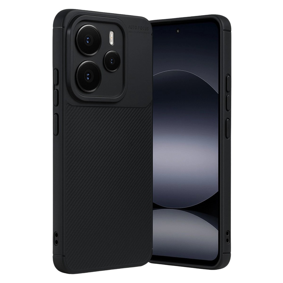Xiaomi Note 14 5g Auto Focus Karbon Kapak - Siyah Xiaomi Note 14 5g Auto Focus Karbon Kapak - Siyah