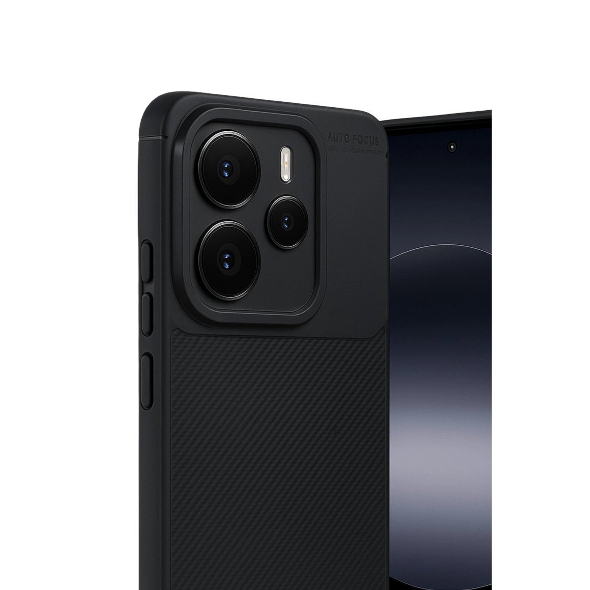 Xiaomi Note 14 5g Auto Focus Karbon Kapak - Siyah Xiaomi Note 14 5g Auto Focus Karbon Kapak - Siyah