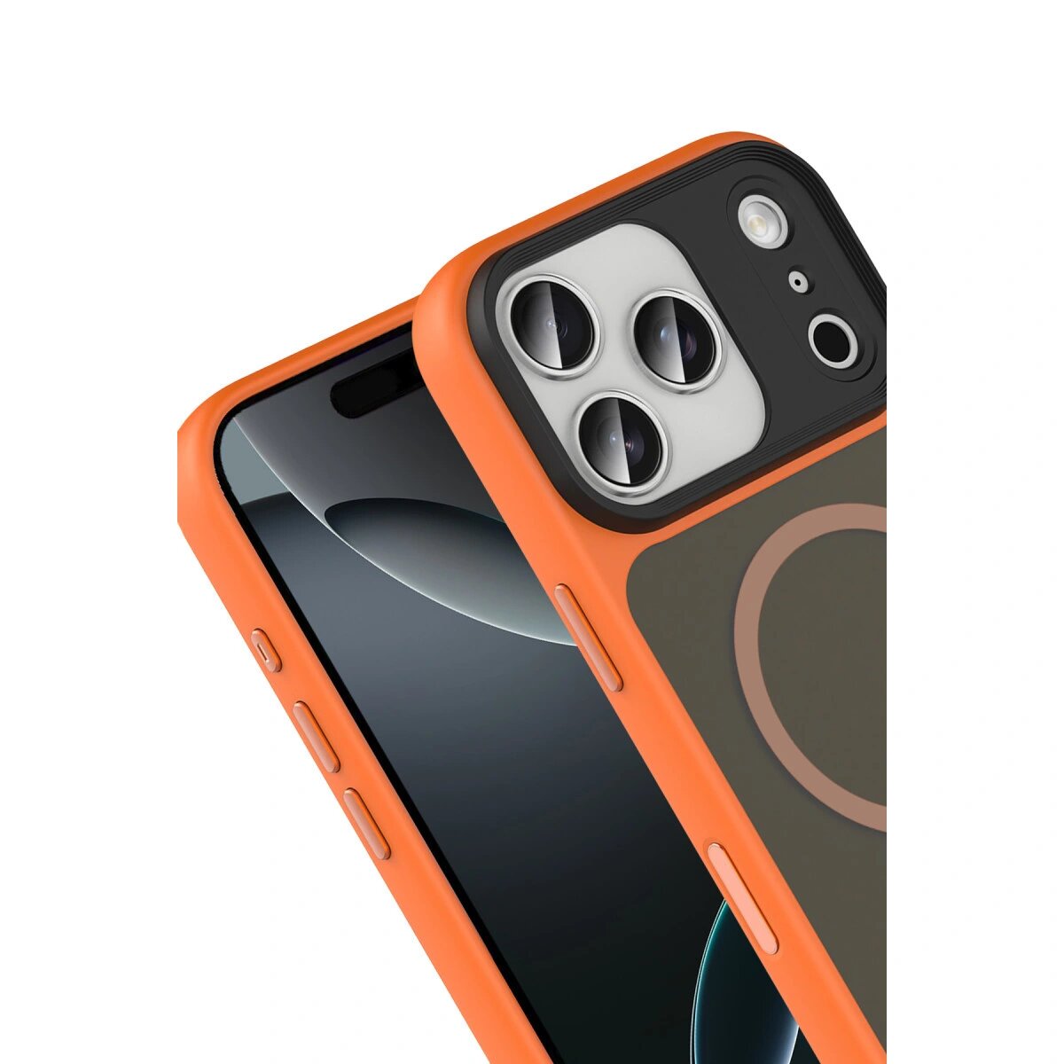 Joko Apple İphone 17 Pro Megane Magsafe Kapak - Turuncu Joko Apple İphone 17 Pro Megane Magsafe Kapak - Turuncu