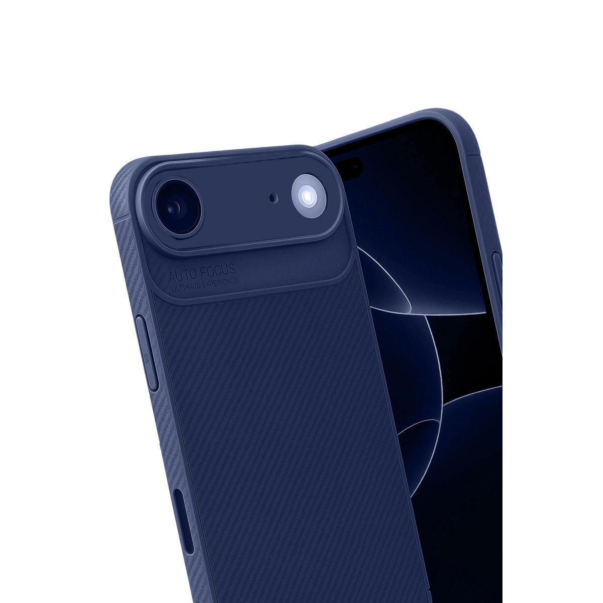 Apple İphone 17 Air Auto Focus Karbon Kapak - Lacivert