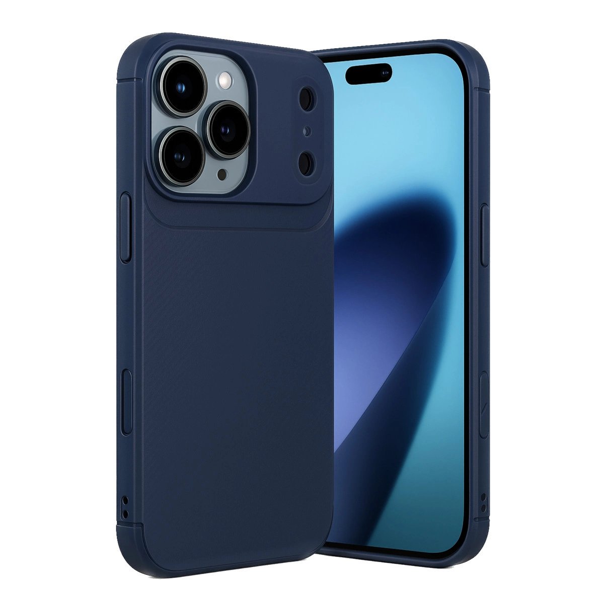 Apple İphone 17 Pro Max Auto Focus Karbon Kapak - Lacivert Apple İphone 17 Pro Max Auto Focus Karbon Kapak - Lacivert