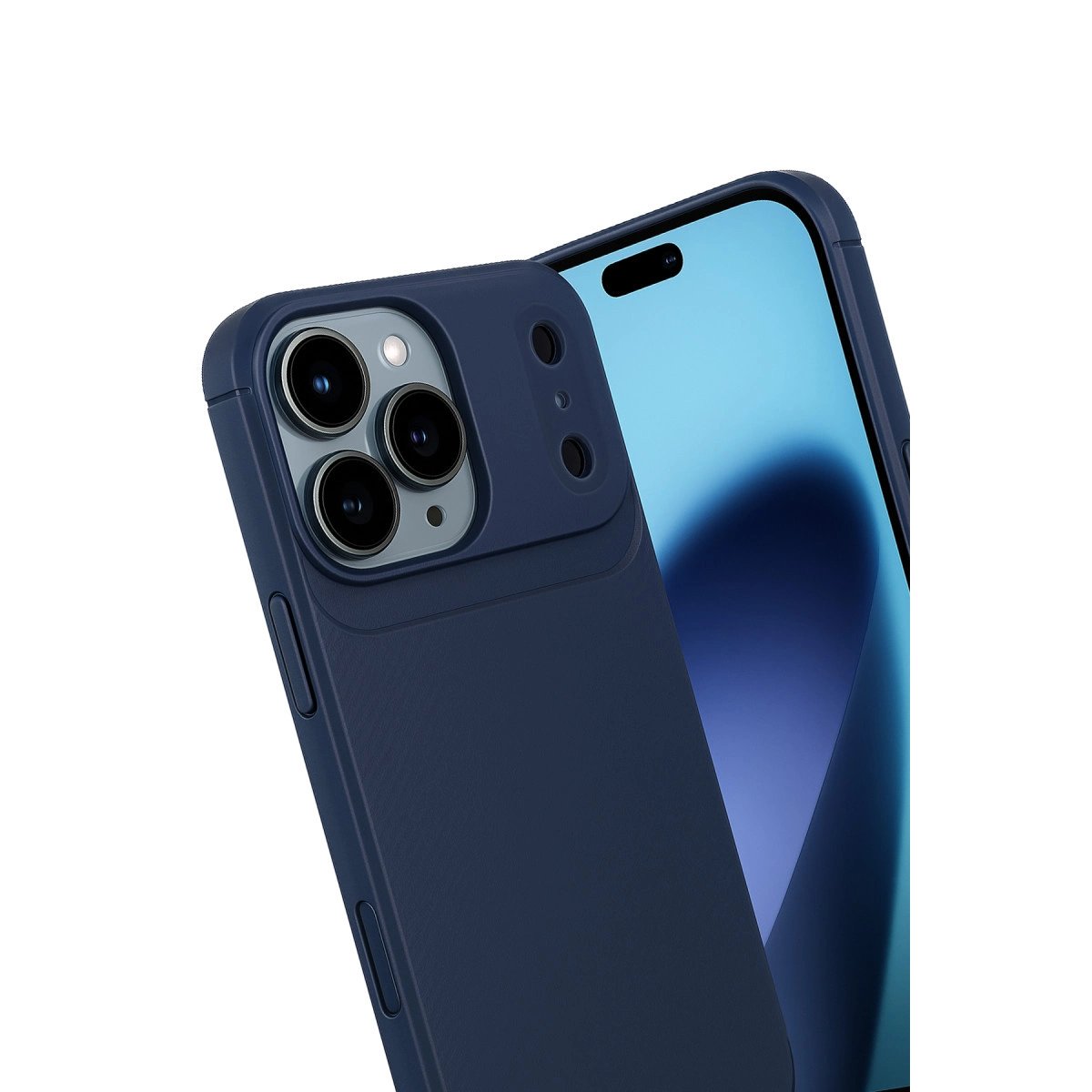 Apple İphone 17 Pro Max Auto Focus Karbon Kapak - Lacivert Apple İphone 17 Pro Max Auto Focus Karbon Kapak - Lacivert
