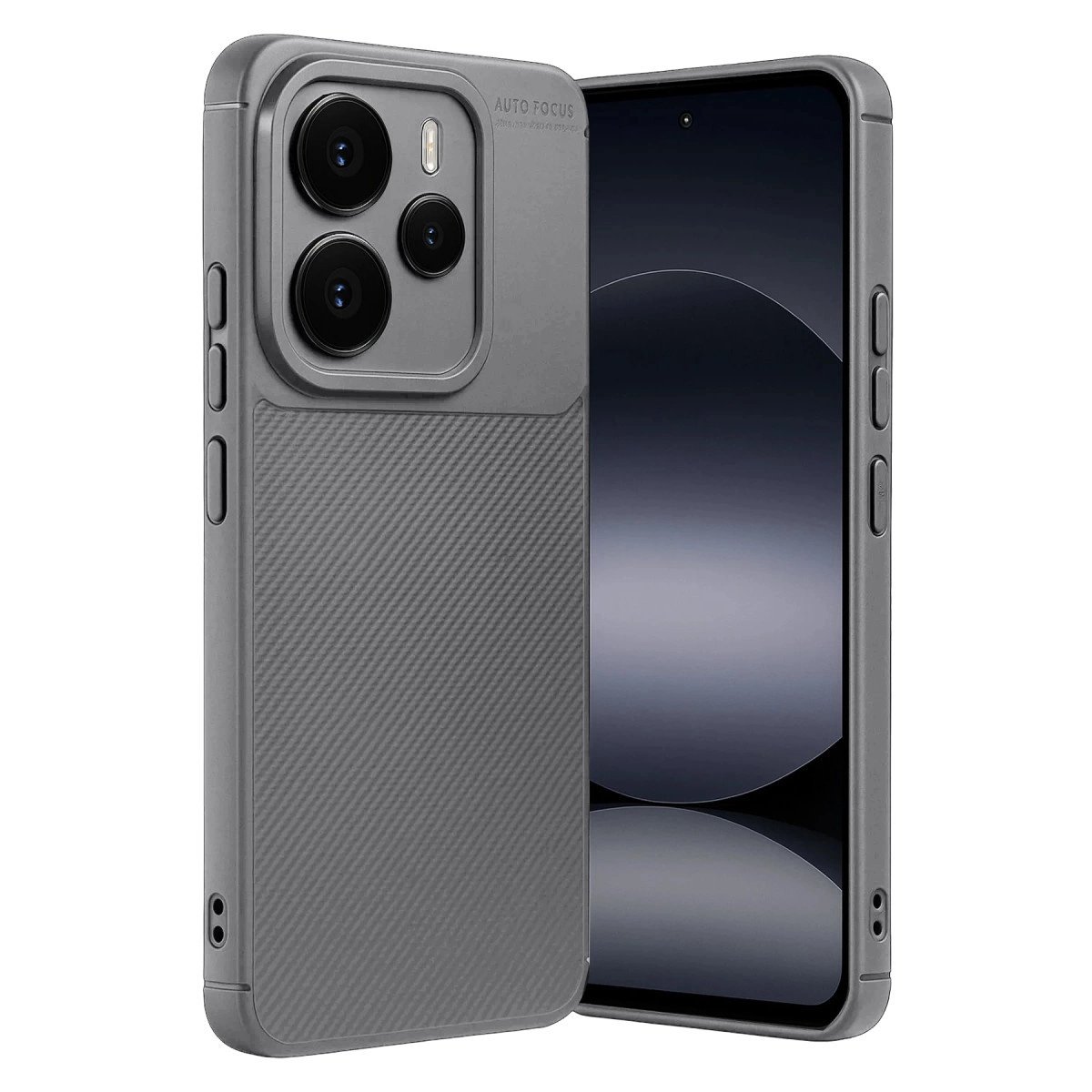 Xiaomi Note 14 5g Auto Focus Karbon Kapak - Gri