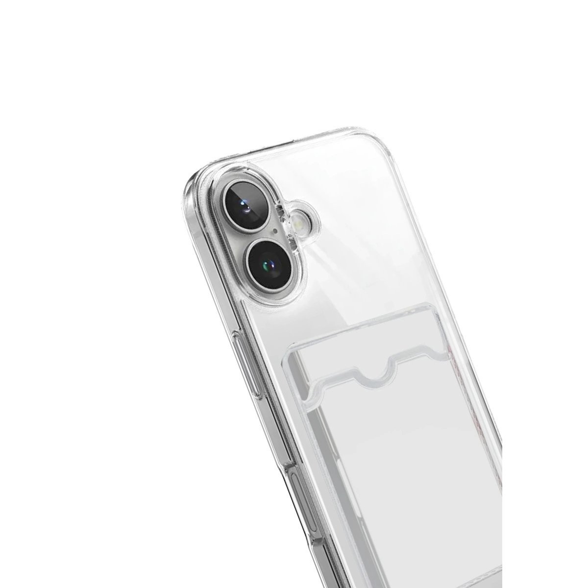 Apple İphone 17 Kart Şeffaf Silikon - Şeffaf