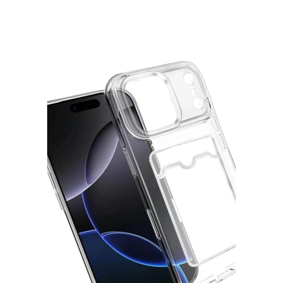 Apple İphone 17 Pro Max Kart Şeffaf Silikon - Şeffaf Apple İphone 17 Pro Max Kart Şeffaf Silikon - Şeffaf