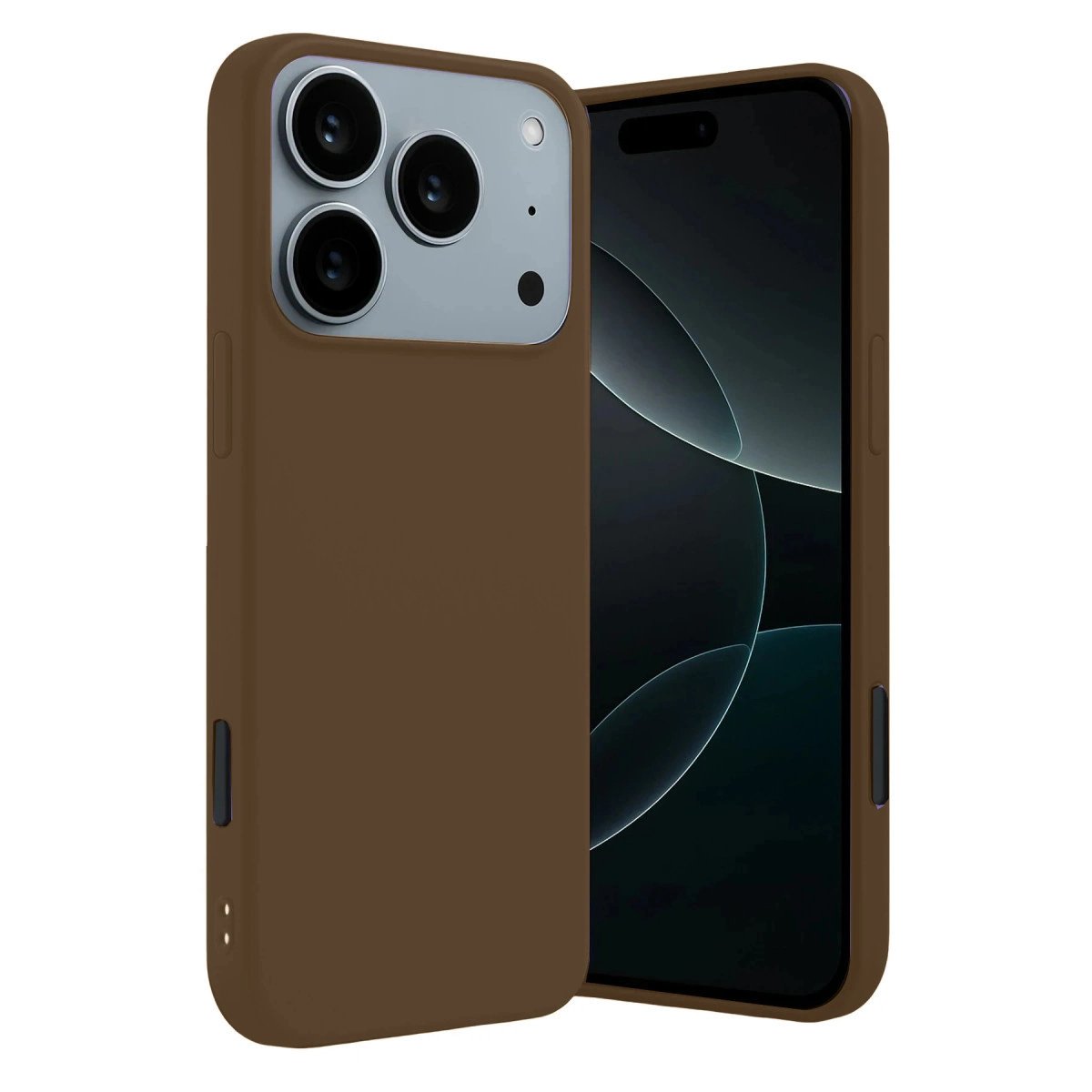Apple İphone 17 Pro First Silikon - Kahverengi Apple İphone 17 Pro First Silikon - Kahverengi