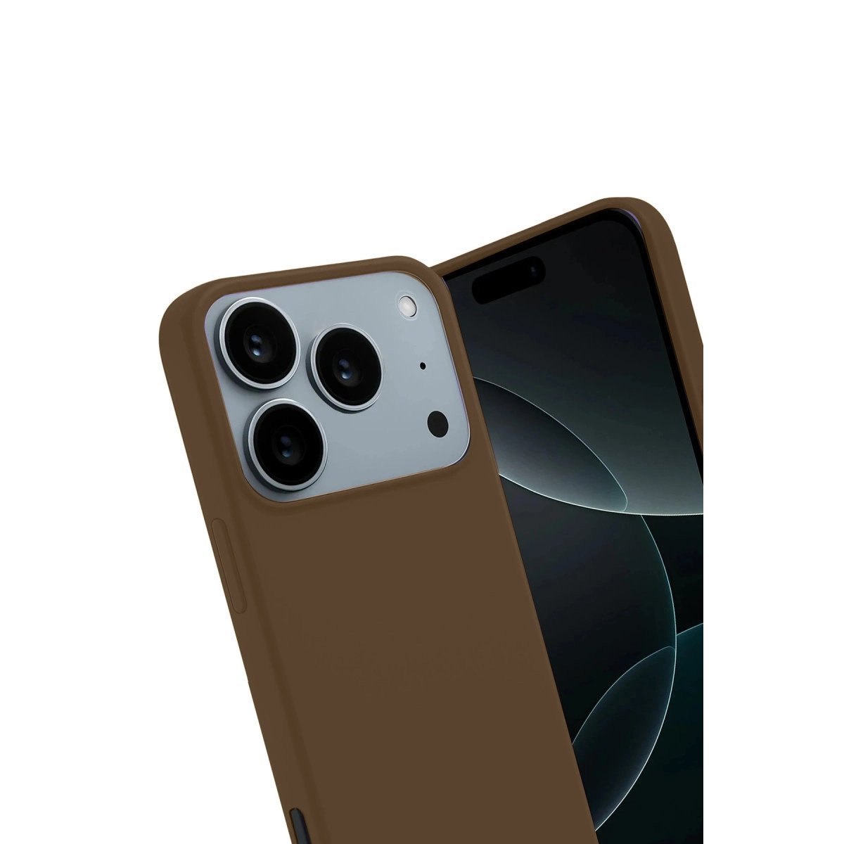 Apple İphone 17 Pro First Silikon - Kahverengi Apple İphone 17 Pro First Silikon - Kahverengi