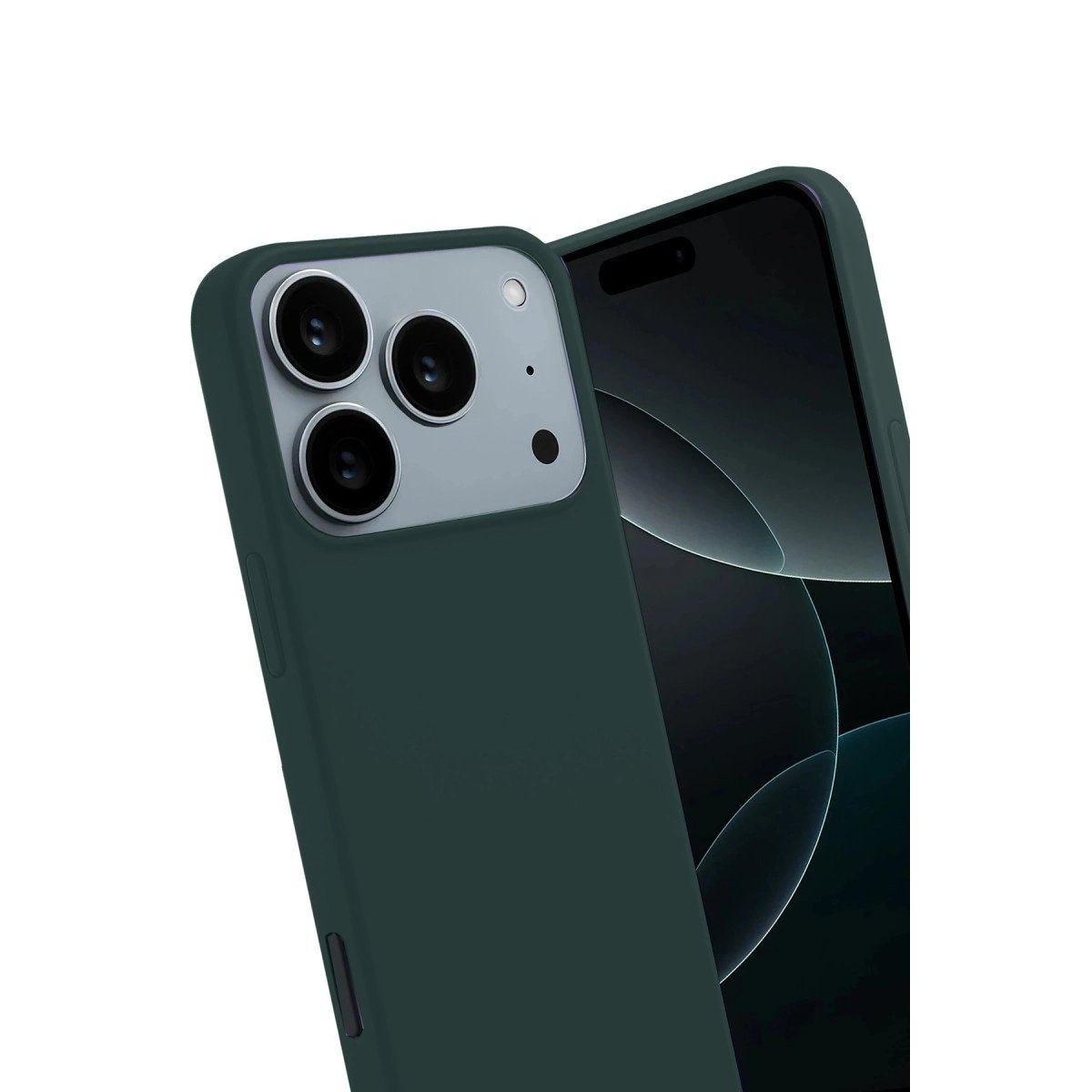 Apple İphone 17 Pro Max First Silikon - Koyu Yeşil