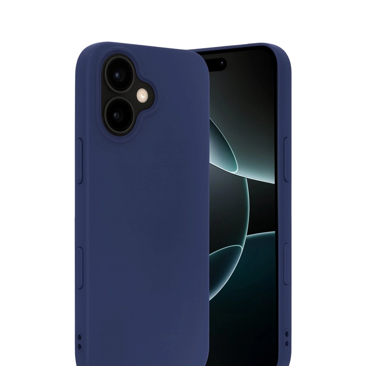 Apple İphone 17 Nano İçi Kadife Silikon - Lacivert Apple İphone 17 Nano İçi Kadife Silikon - Lacivert
