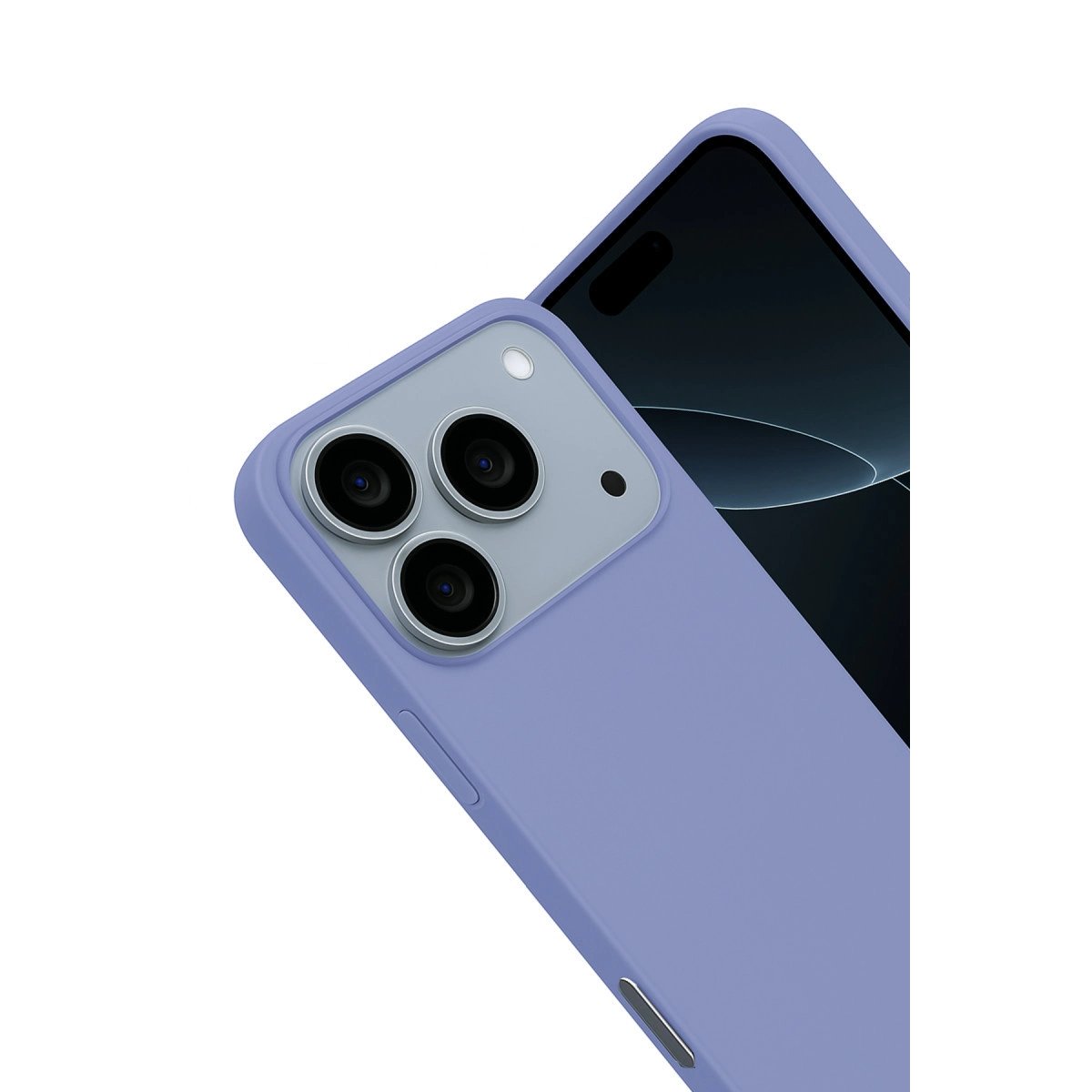 Apple İphone 17 Pro Max Nano İçi Kadife Silikon - Lila Apple İphone 17 Pro Max Nano İçi Kadife Silikon - Lila