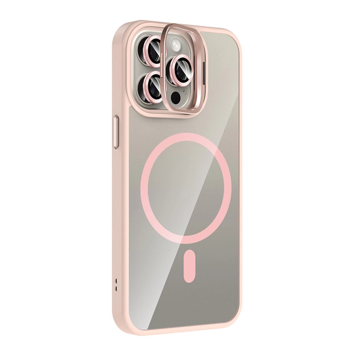 Joko Apple İphone 15 Pro Max Remim Lensli Magsafe Standlı Kapak - Pembe Joko Apple İphone 15 Pro Max Remim Lensli Magsafe Standlı Kapak - Pembe