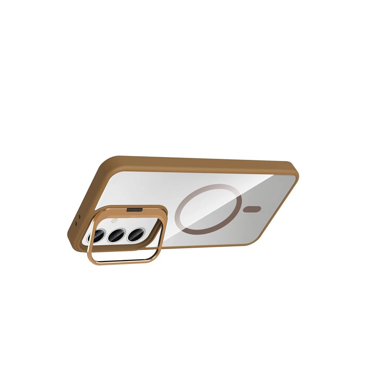 Joko Samsung Galaxy S24 Fe Remim Lensli Magsafe Standlı Kapak - Kahverengi Joko Samsung Galaxy S24 Fe Remim Lensli Magsafe Standlı Kapak - Kahverengi