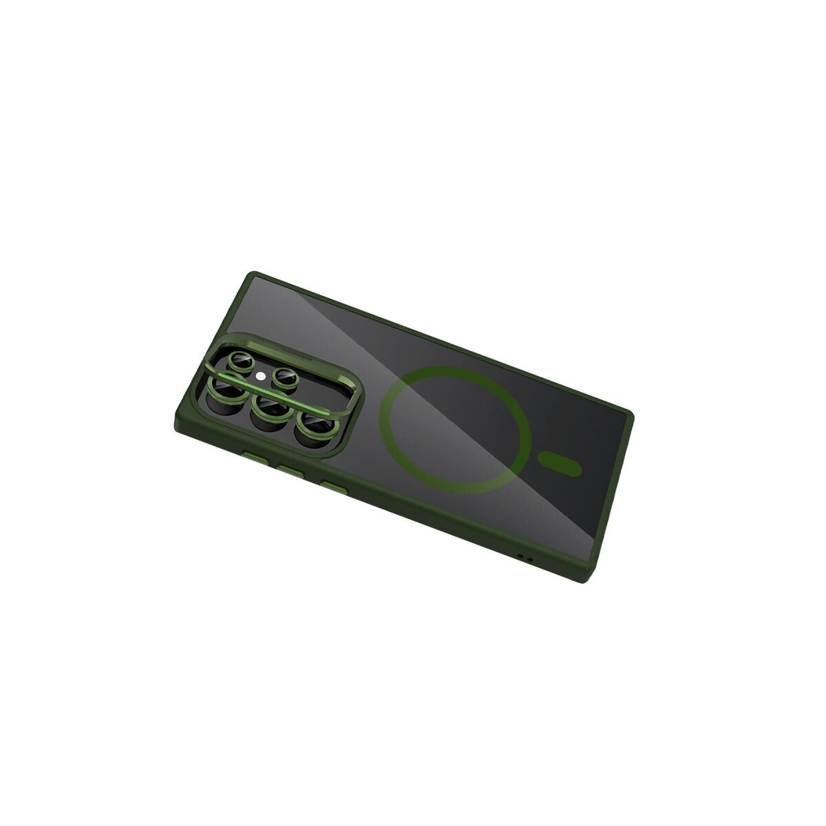 Joko Samsung Galaxy S25 Ultra Remim Lensli Magsafe Standlı Kapak - Koyu Yeşil Joko Samsung Galaxy S25 Ultra Remim Lensli Magsafe Standlı Kapak - Koyu Yeşil