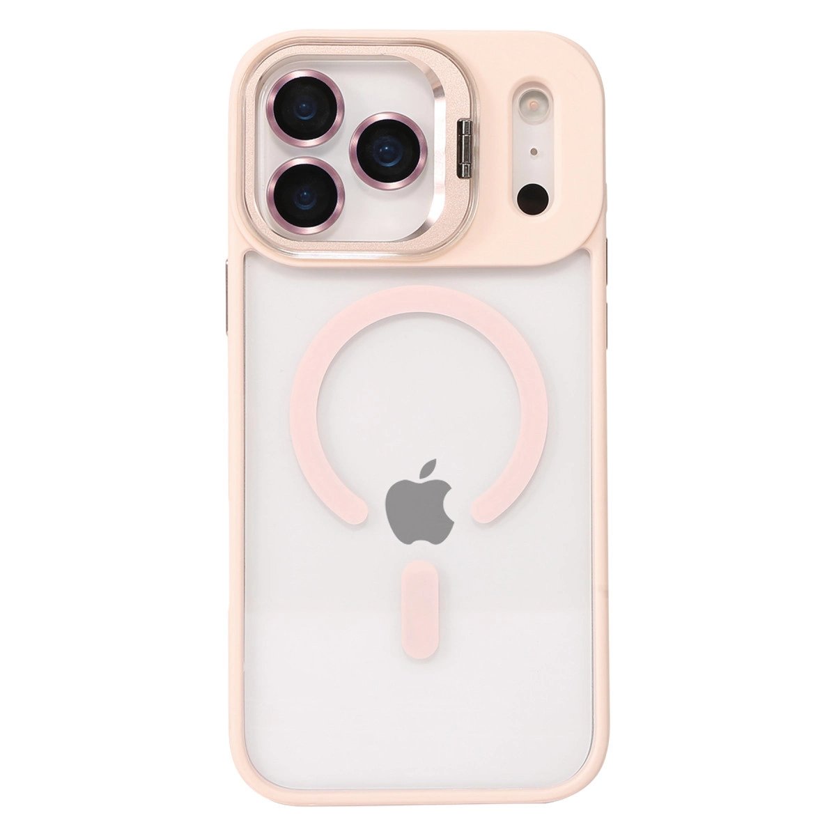 Joko Apple İphone 17 Pro Remim Lensli Magsafe Standlı Kapak - Pembe Joko Apple İphone 17 Pro Remim Lensli Magsafe Standlı Kapak - Pembe