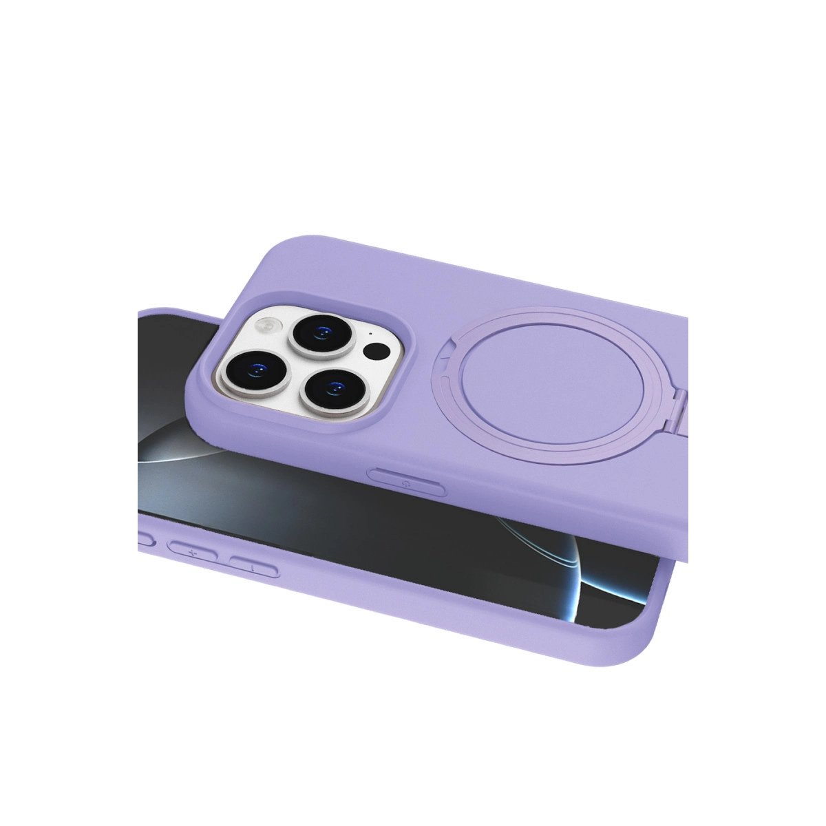 Apple İphone 14 Pro Max Regal Magsafe Standlı Kapak - Lila Apple İphone 14 Pro Max Regal Magsafe Standlı Kapak - Lila