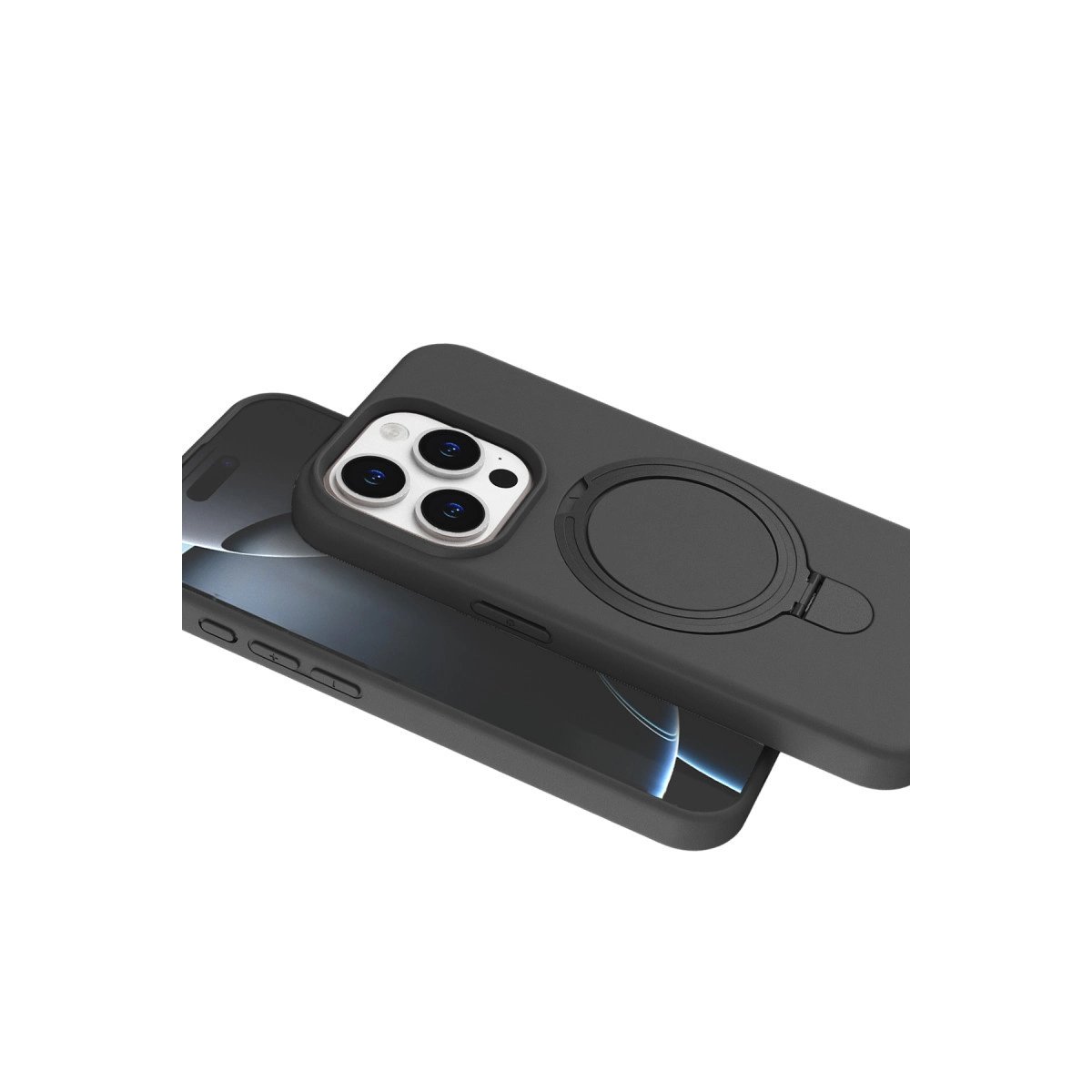 Apple İphone 14 Pro Max Regal Magsafe Standlı Kapak - Titan Gri Apple İphone 14 Pro Max Regal Magsafe Standlı Kapak - Titan Gri