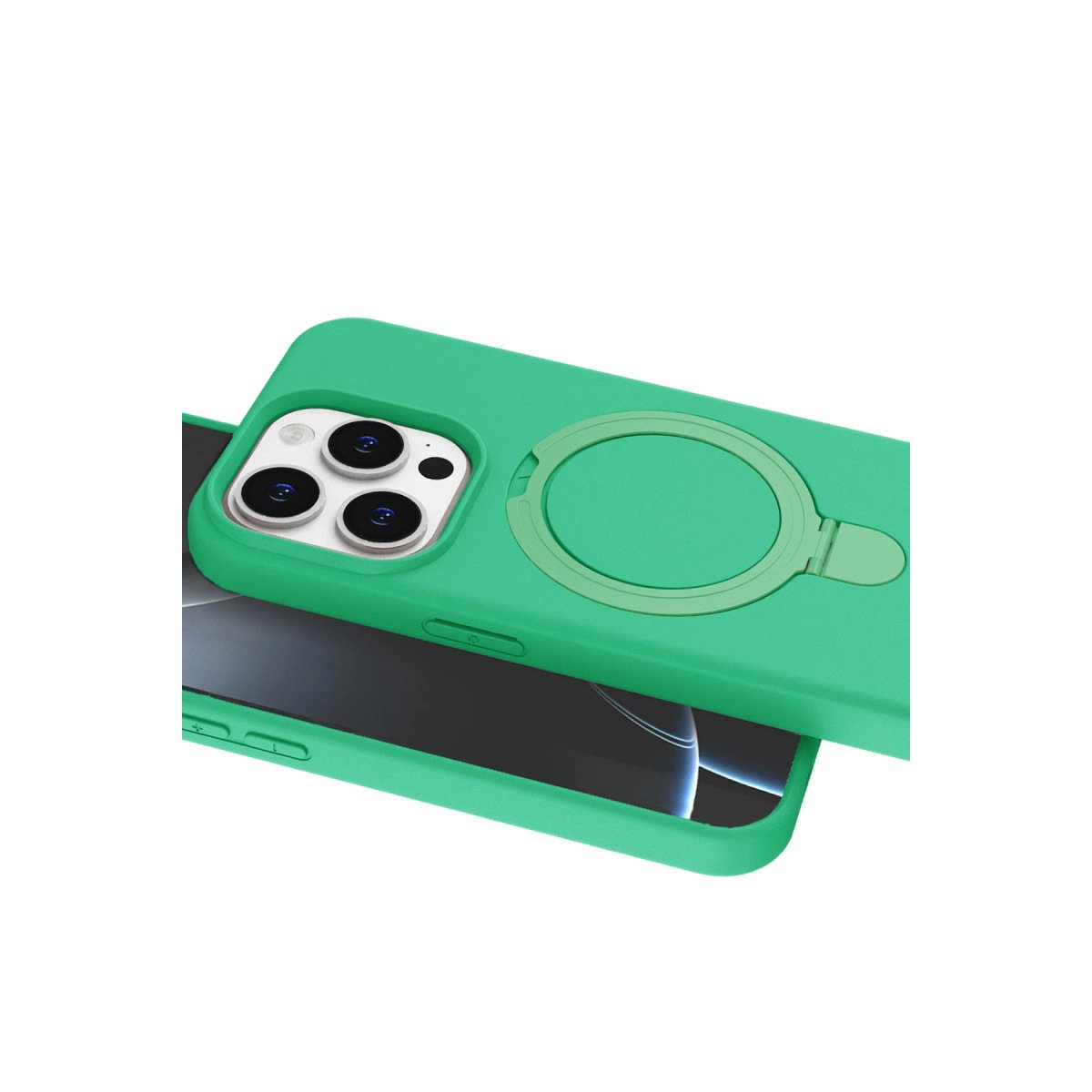 Apple İphone 14 Pro Max Regal Magsafe Standlı Kapak - Yeşil Apple İphone 14 Pro Max Regal Magsafe Standlı Kapak - Yeşil