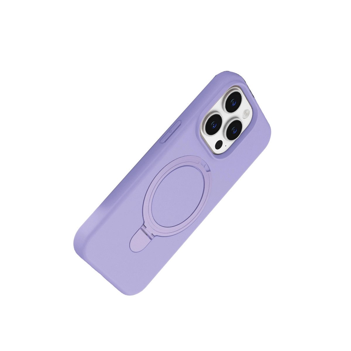 Apple İphone 15 Pro Max Regal Magsafe Standlı Kapak - Lila