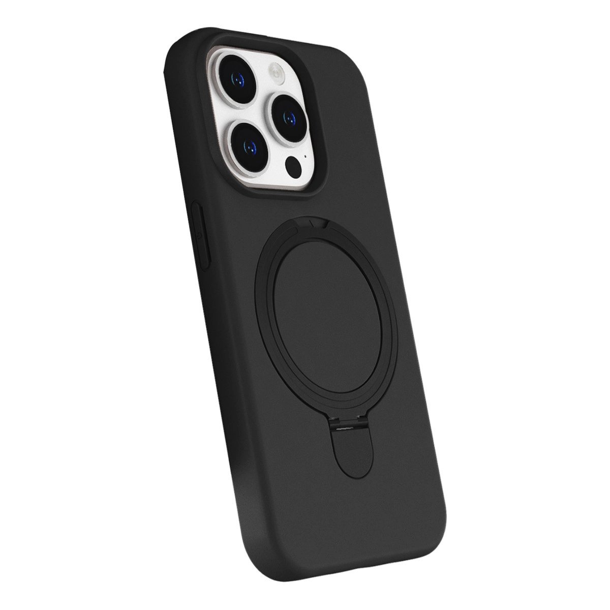 Apple İphone 15 Pro Max Regal Magsafe Standlı Kapak - Siyah Apple İphone 15 Pro Max Regal Magsafe Standlı Kapak - Siyah