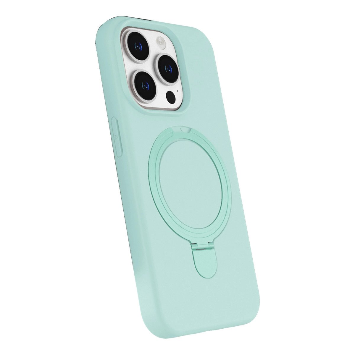 Apple İphone 15 Pro Max Regal Magsafe Standlı Kapak - Su Yeşili Apple İphone 15 Pro Max Regal Magsafe Standlı Kapak - Su Yeşili