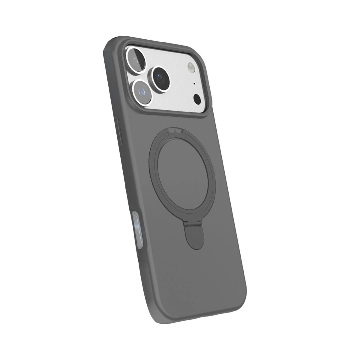 Apple İphone 17 Pro Regal Magsafe Standlı Kapak - Titan Gri Apple İphone 17 Pro Regal Magsafe Standlı Kapak - Titan Gri