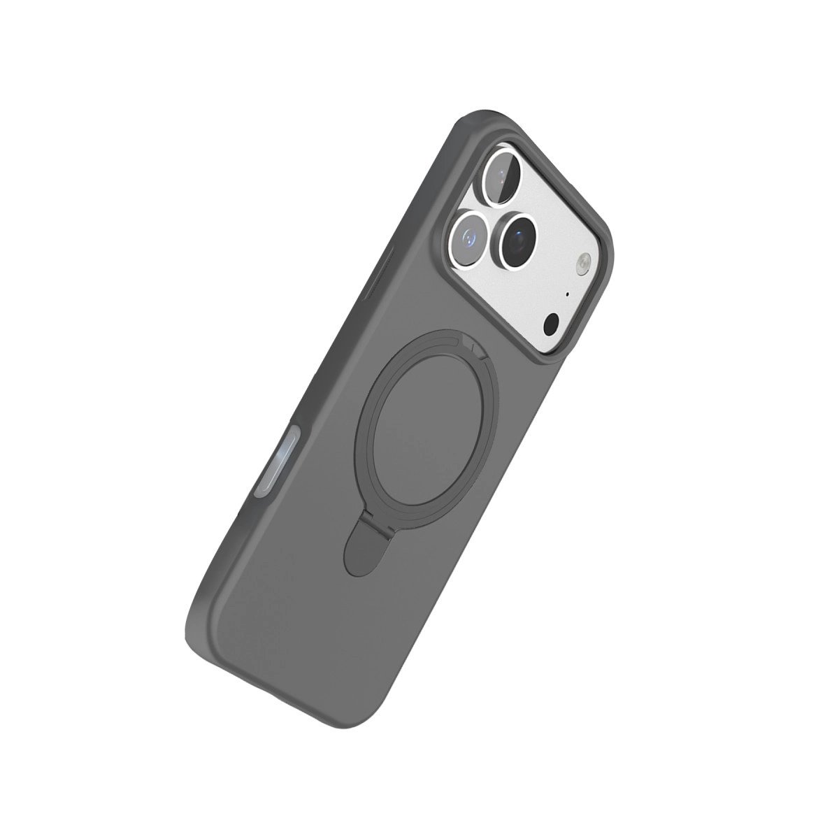 Apple İphone 17 Pro Regal Magsafe Standlı Kapak - Titan Gri Apple İphone 17 Pro Regal Magsafe Standlı Kapak - Titan Gri