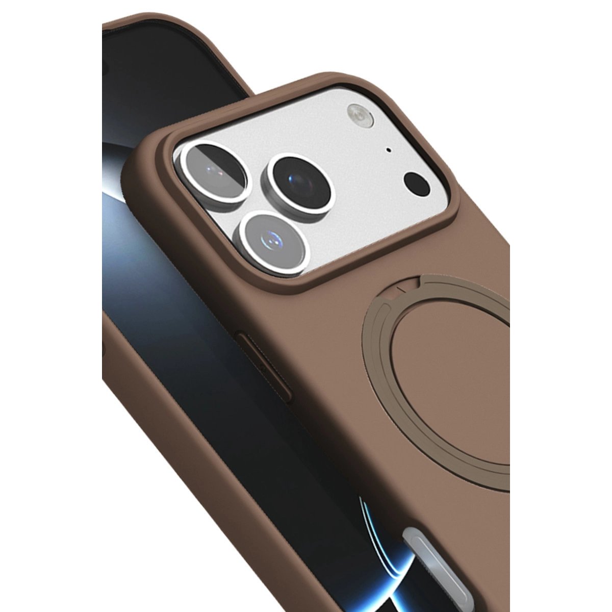 Apple İphone 17 Pro Regal Magsafe Standlı Kapak - Çöl Titanyum Apple İphone 17 Pro Regal Magsafe Standlı Kapak - Çöl Titanyum
