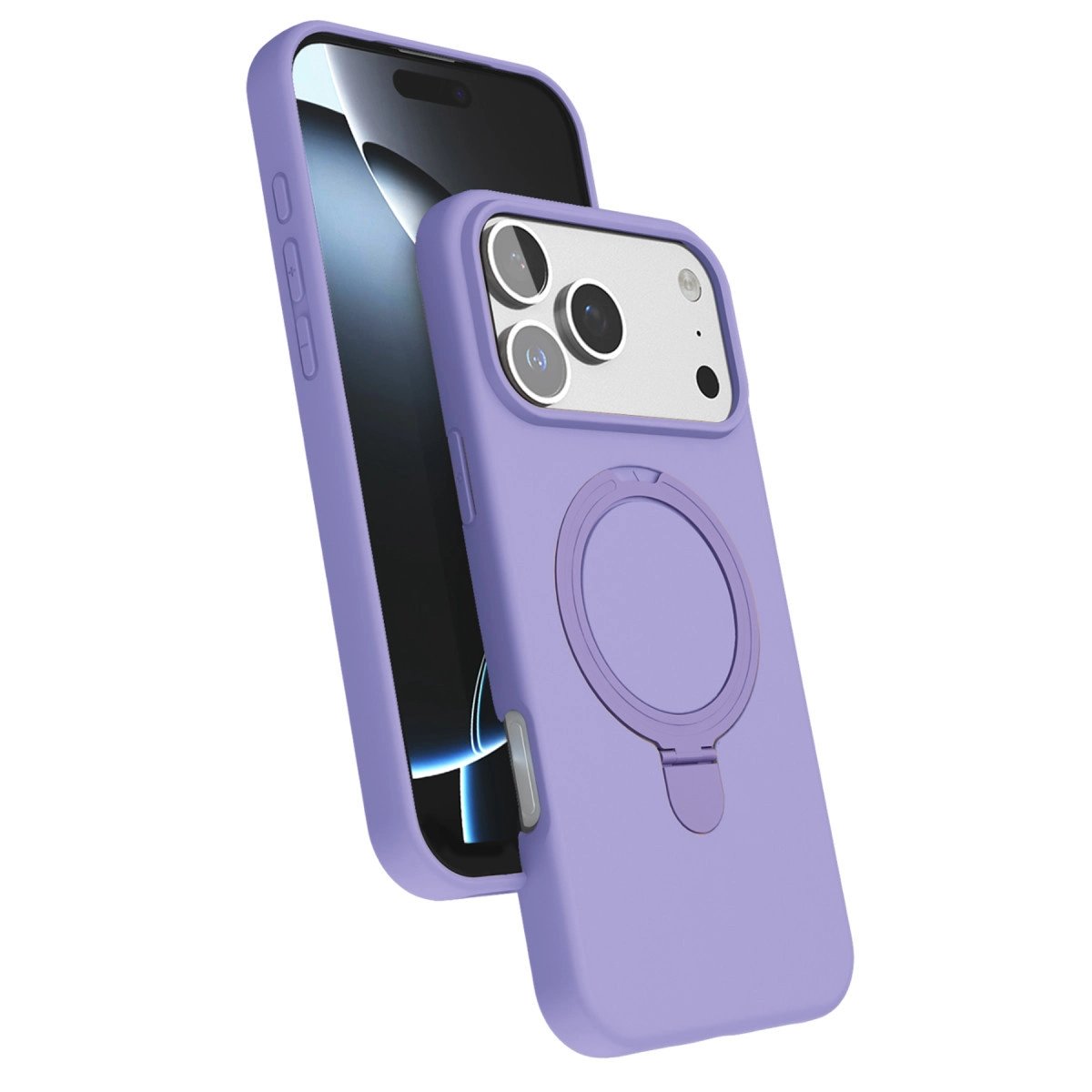 Apple İphone 17 Pro Max Regal Magsafe Standlı Kapak - Lila Apple İphone 17 Pro Max Regal Magsafe Standlı Kapak - Lila