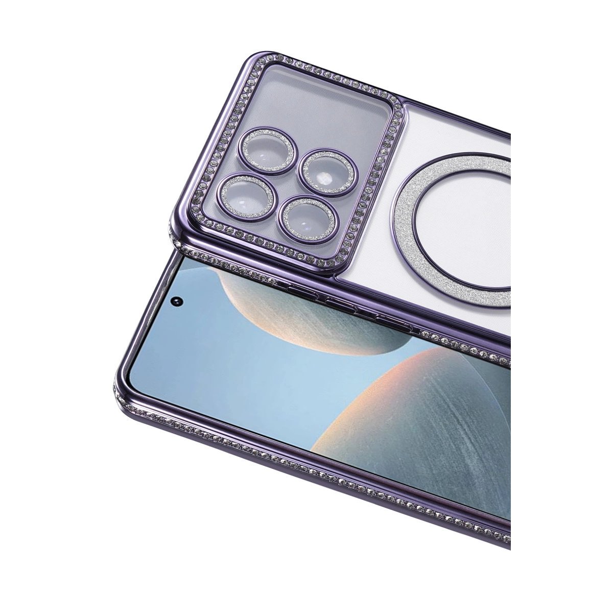 Xiaomi Poco X6 Pro Joke Simli Magneticsafe Kılıf - Derin Mor Xiaomi Poco X6 Pro Joke Simli Magneticsafe Kılıf - Derin Mor