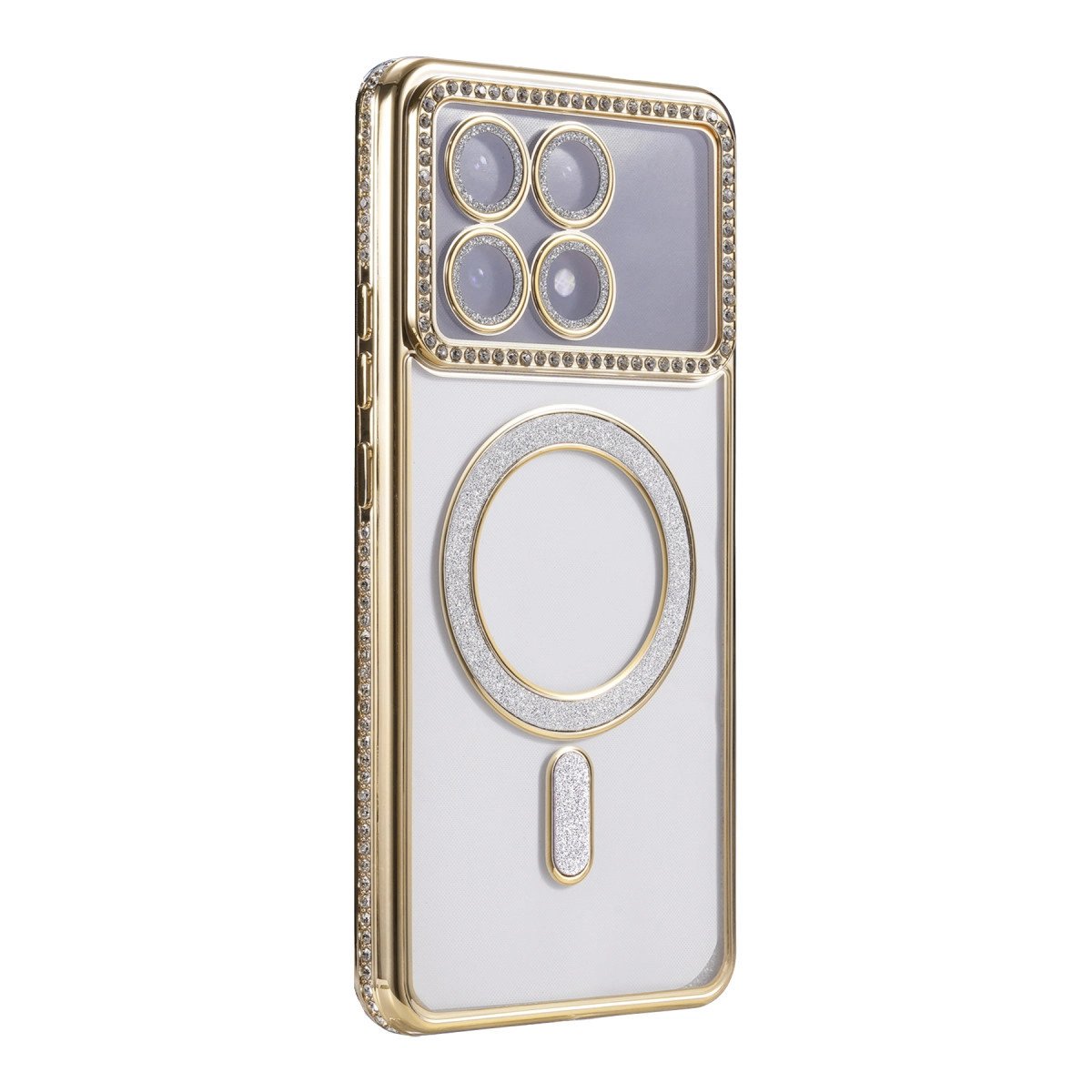 Xiaomi Poco X6 Pro Joke Simli Magneticsafe Kılıf - Gold Xiaomi Poco X6 Pro Joke Simli Magneticsafe Kılıf - Gold