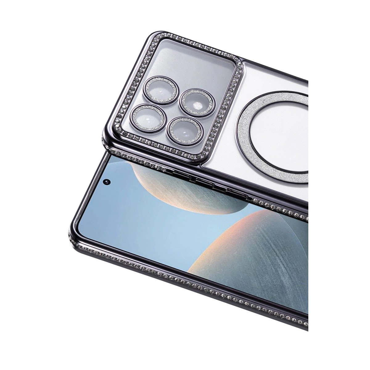 Xiaomi Poco X6 Pro Joke Simli Magneticsafe Kılıf - Siyah Xiaomi Poco X6 Pro Joke Simli Magneticsafe Kılıf - Siyah