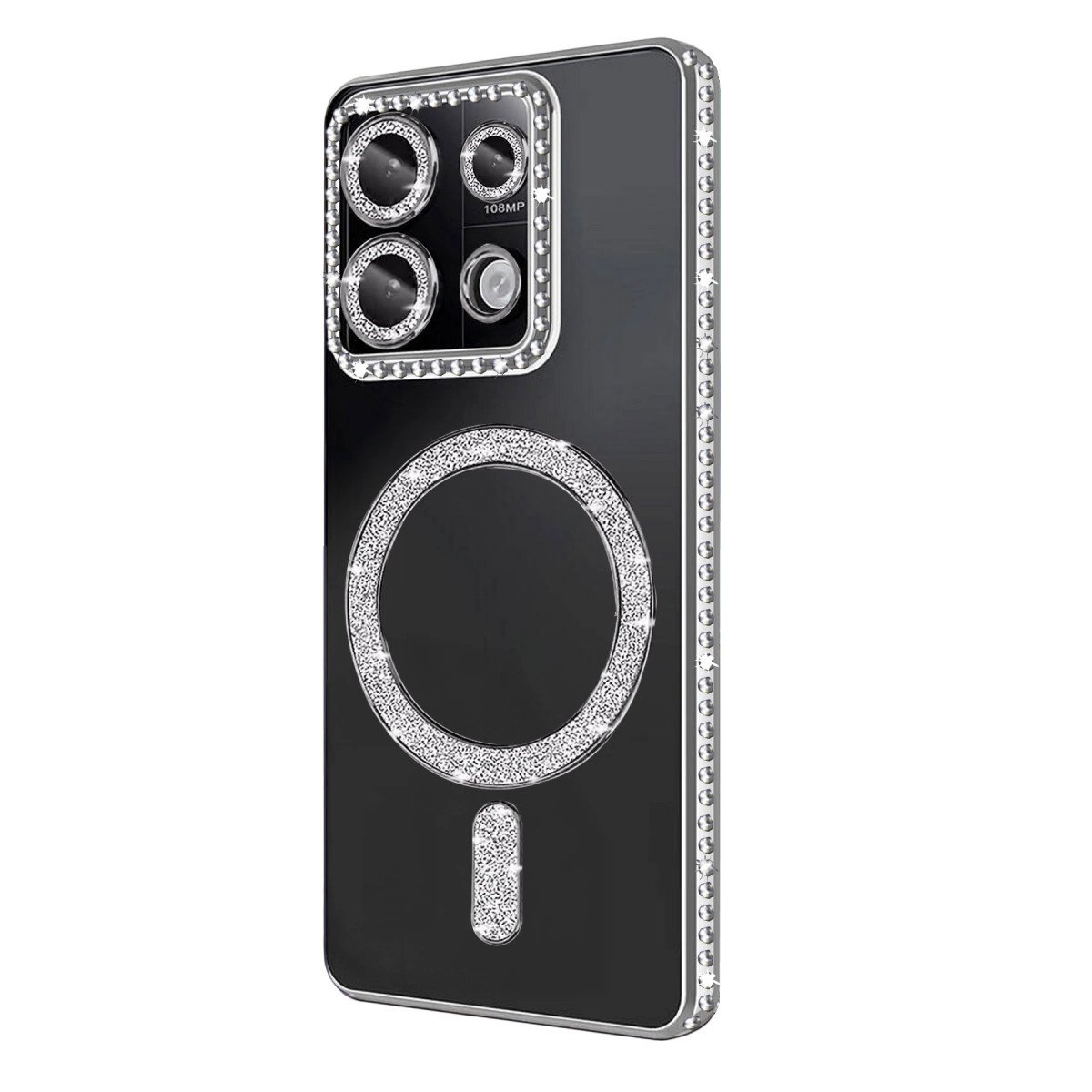 Xiaomi Redmi Note 13 Pro 4g Joke Simli Magneticsafe Kılıf - Gümüş Xiaomi Redmi Note 13 Pro 4g Joke Simli Magneticsafe Kılıf - Gümüş