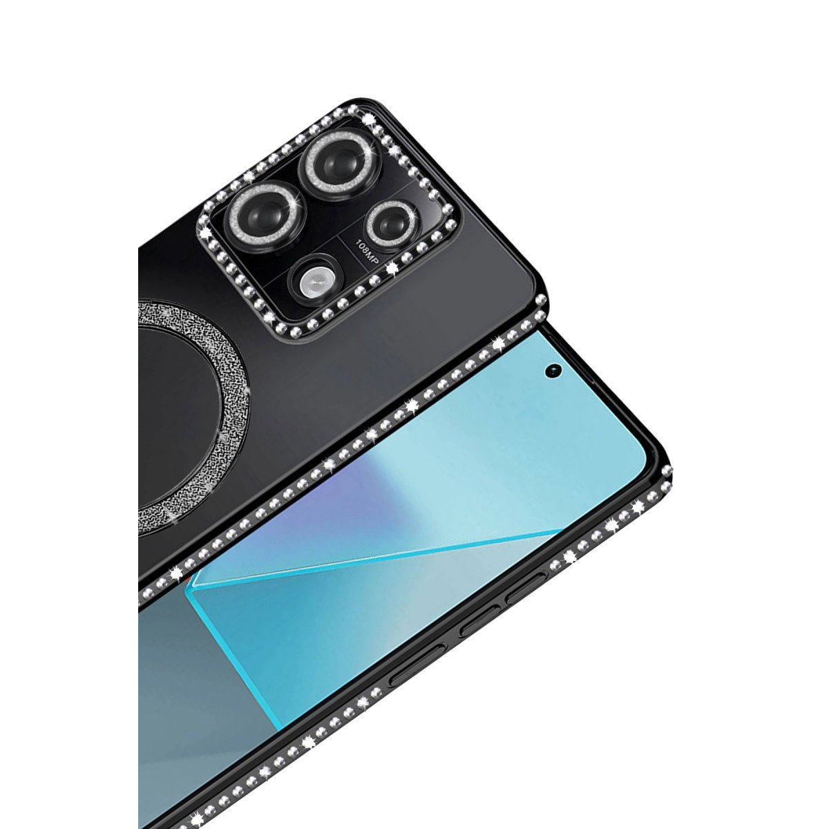 Xiaomi Redmi Note 13 Pro 4g Joke Simli Magneticsafe Kılıf - Siyah Xiaomi Redmi Note 13 Pro 4g Joke Simli Magneticsafe Kılıf - Siyah