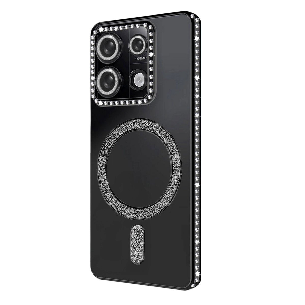 Xiaomi Redmi Note 13 Pro 4g Joke Simli Magneticsafe Kılıf - Siyah Xiaomi Redmi Note 13 Pro 4g Joke Simli Magneticsafe Kılıf - Siyah
