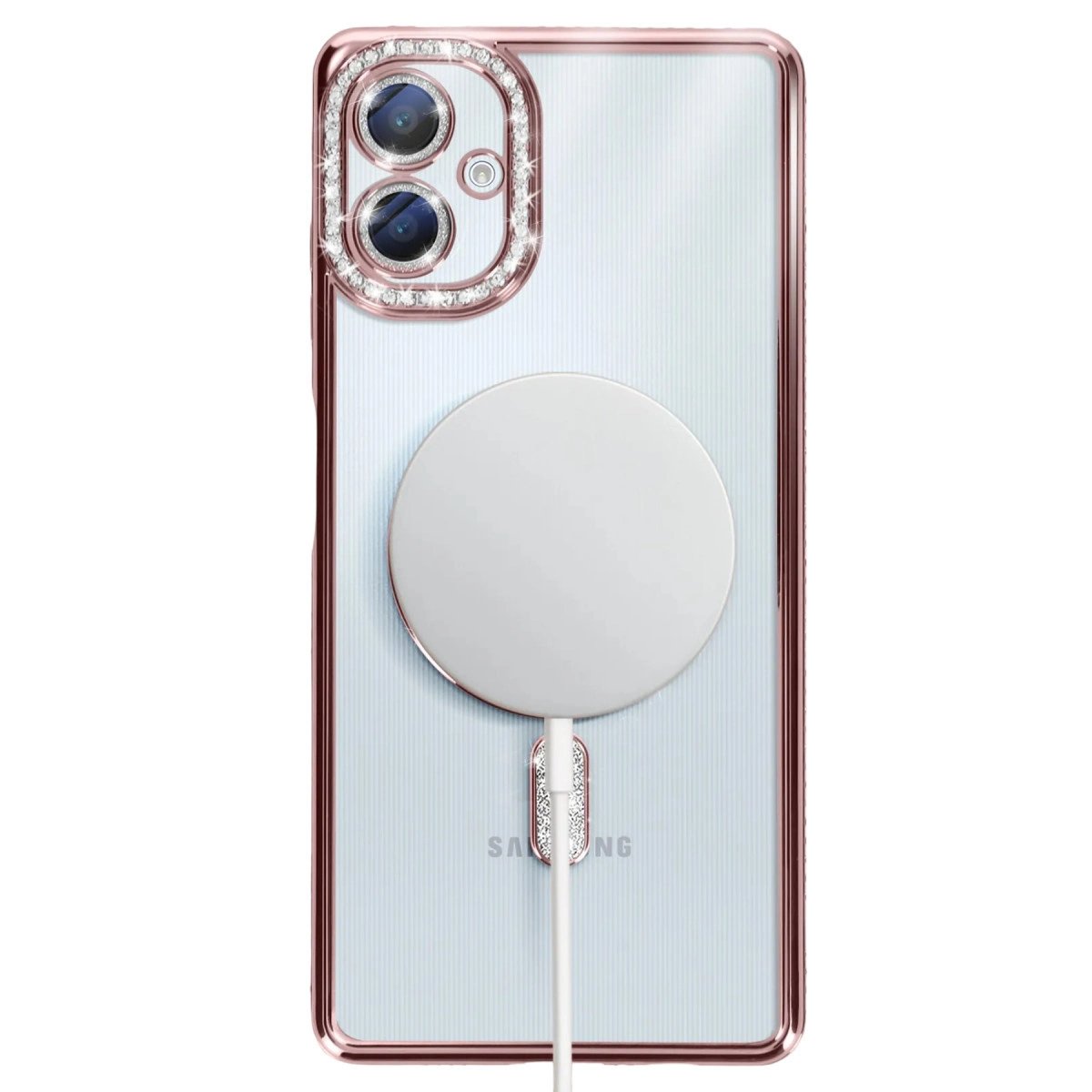 Samsung Galaxy A06 Joke Simli Magneticsafe Kılıf - Pembe Samsung Galaxy A06 Joke Simli Magneticsafe Kılıf - Pembe