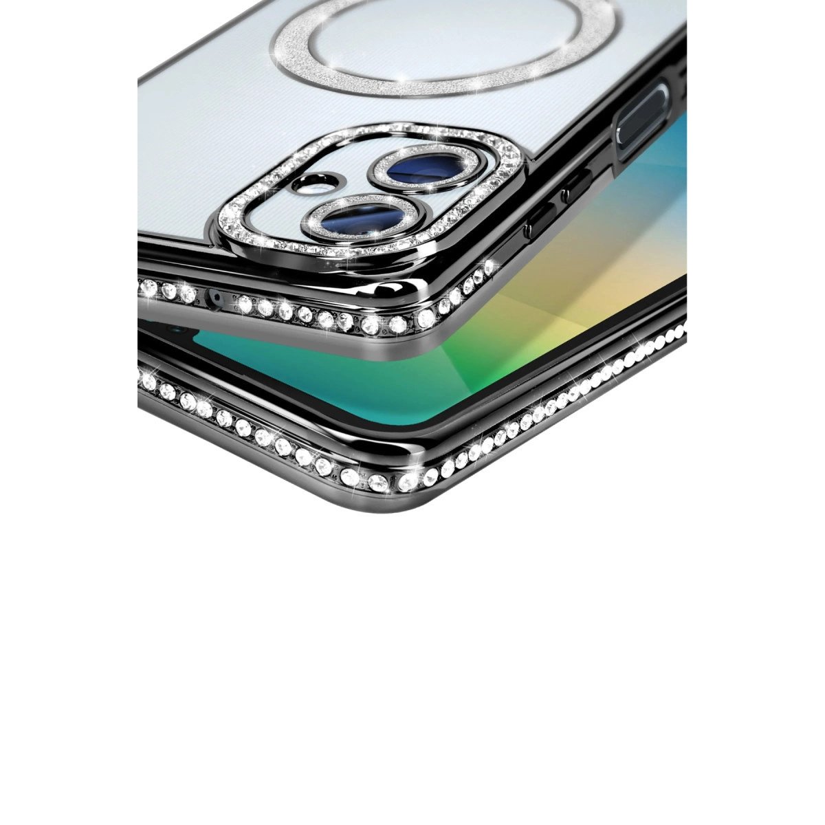 Samsung Galaxy A06 Joke Simli Magneticsafe Kılıf - Siyah Samsung Galaxy A06 Joke Simli Magneticsafe Kılıf - Siyah