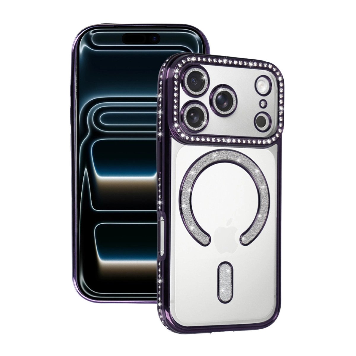 Apple İphone 17 Pro Joke Simli Magneticsafe Kılıf - Derin Mor Apple İphone 17 Pro Joke Simli Magneticsafe Kılıf - Derin Mor