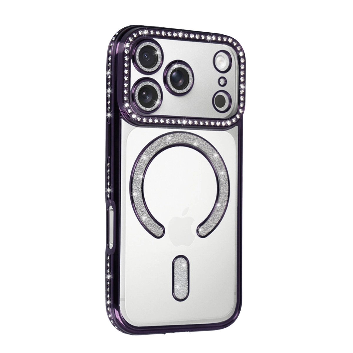 Apple İphone 17 Pro Joke Simli Magneticsafe Kılıf - Derin Mor Apple İphone 17 Pro Joke Simli Magneticsafe Kılıf - Derin Mor