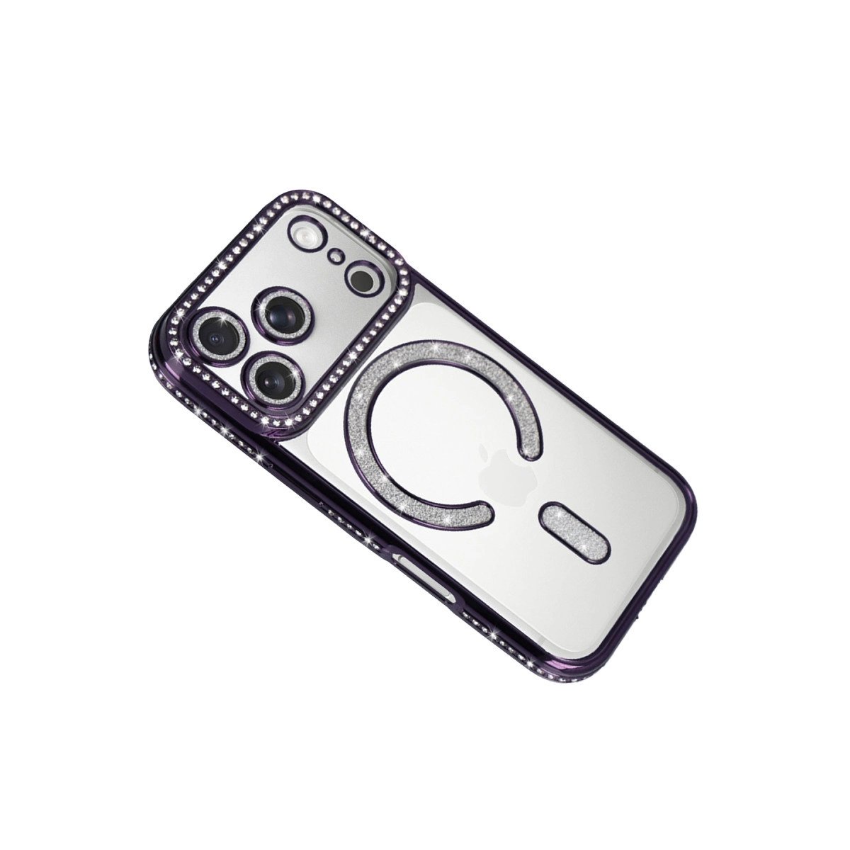 Apple İphone 17 Pro Joke Simli Magneticsafe Kılıf - Derin Mor Apple İphone 17 Pro Joke Simli Magneticsafe Kılıf - Derin Mor