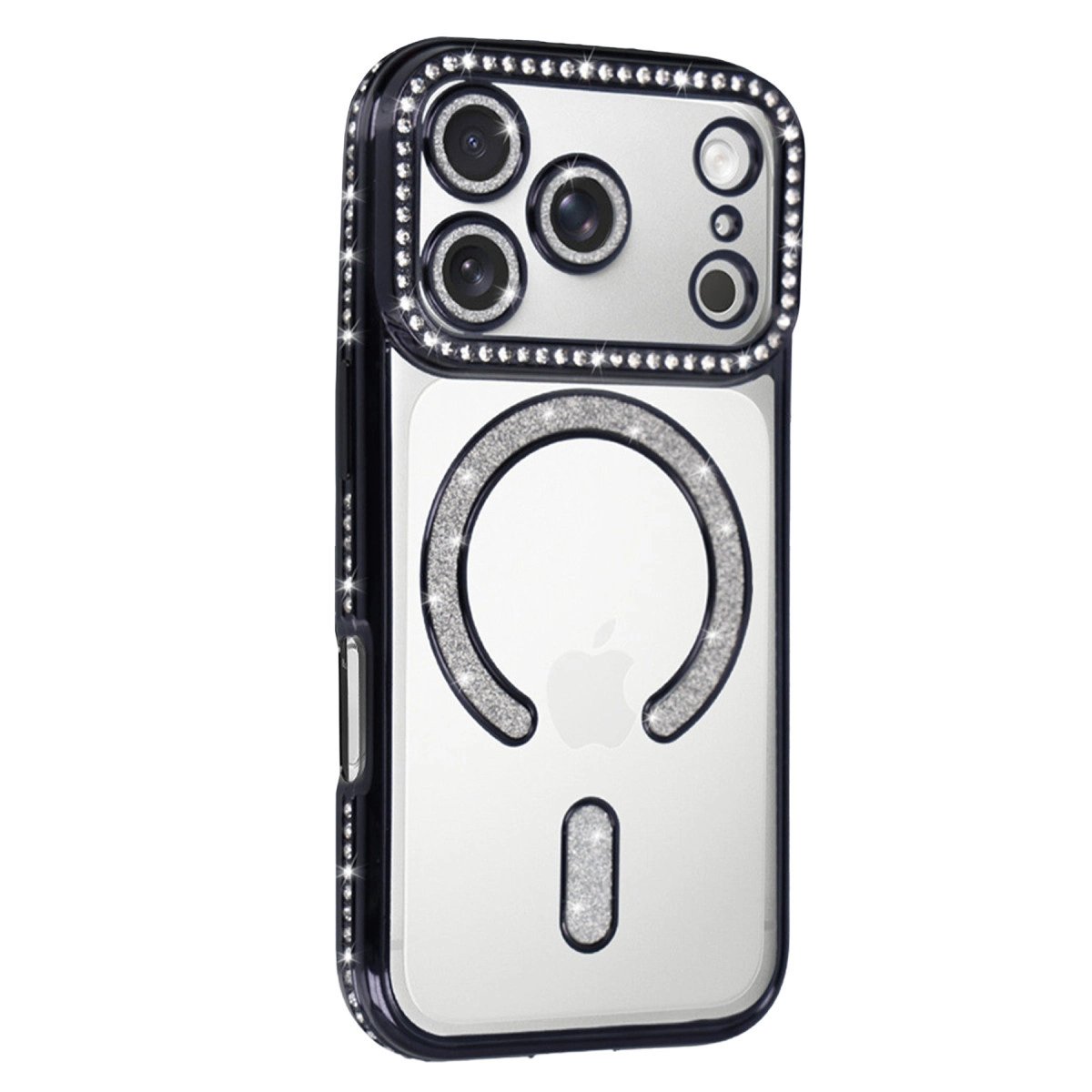 Apple İphone 17 Pro Joke Simli Magneticsafe Kılıf - Siyah Apple İphone 17 Pro Joke Simli Magneticsafe Kılıf - Siyah